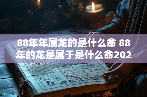 88年年属龙的是什么命 88年的龙是属于是什么命2025年运势