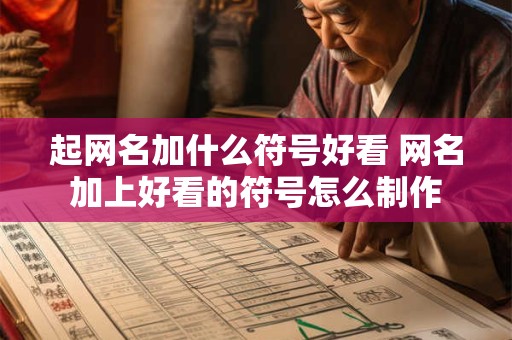 起网名加什么符号好看 网名加上好看的符号怎么制作