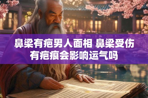 鼻梁有疤男人面相 鼻梁受伤有疤痕会影响运气吗