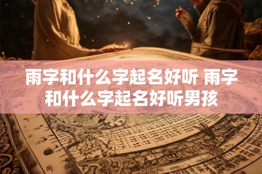 雨字和什么字起名好听 雨字和什么字起名好听男孩