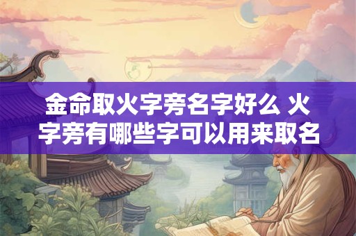 金命取火字旁名字好么 火字旁有哪些字可以用来取名