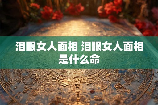 泪眼女人面相 泪眼女人面相是什么命