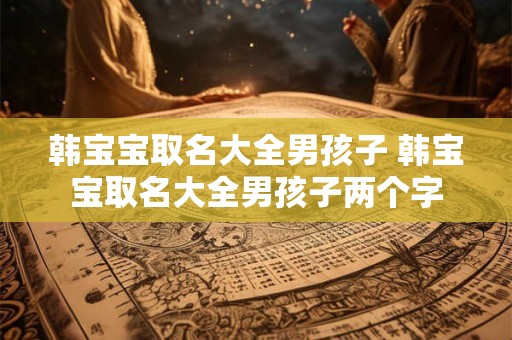 韩宝宝取名大全男孩子 韩宝宝取名大全男孩子两个字