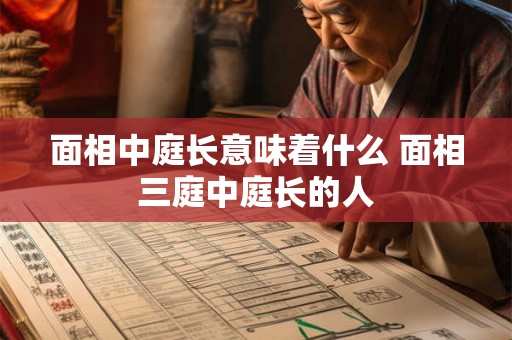 面相中庭长意味着什么 面相三庭中庭长的人