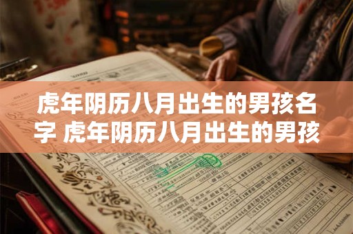 虎年阴历八月出生的男孩名字 虎年阴历八月出生的男孩名字怎么取