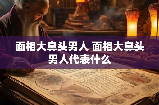 面相大鼻头男人 面相大鼻头男人代表什么