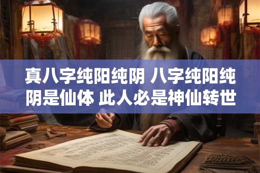 真八字纯阳纯阴 八字纯阳纯阴是仙体 此人必是神仙转世