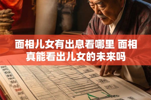 面相儿女有出息看哪里 面相真能看出儿女的未来吗