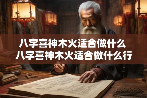 八字喜神木火适合做什么 八字喜神木火适合做什么行业呢