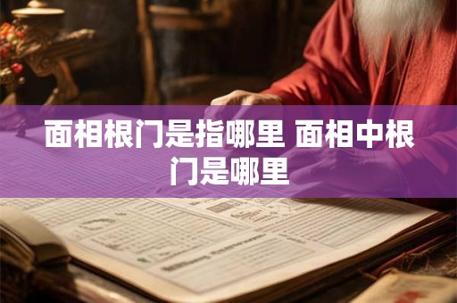 面相根门是指哪里 面相中根门是哪里