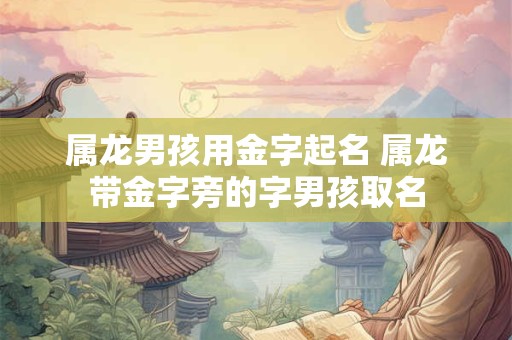 属龙男孩用金字起名 属龙带金字旁的字男孩取名