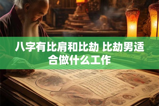 八字有比肩和比劫 比劫男适合做什么工作