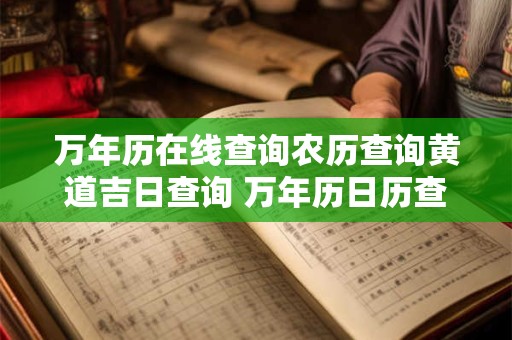 万年历在线查询农历查询黄道吉日查询 万年历日历查询万年历农历查询