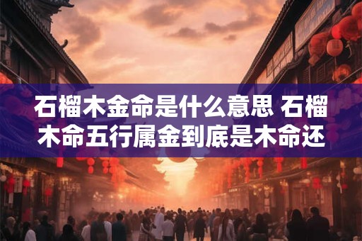 石榴木金命是什么意思 石榴木命五行属金到底是木命还是金命
