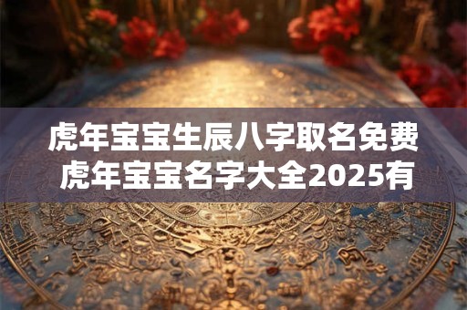 虎年宝宝生辰八字取名免费 虎年宝宝名字大全2025有寓意