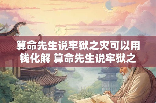 算命先生说牢狱之灾可以用钱化解 算命先生说牢狱之灾可以用钱化解是真的吗