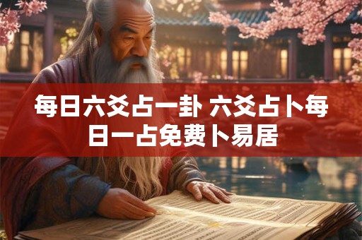 每日六爻占一卦 六爻占卜每日一占免费卜易居