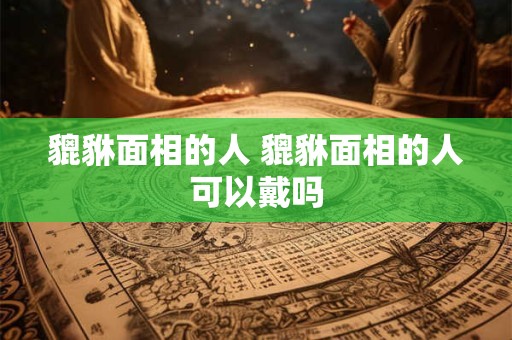 貔貅面相的人 貔貅面相的人可以戴吗