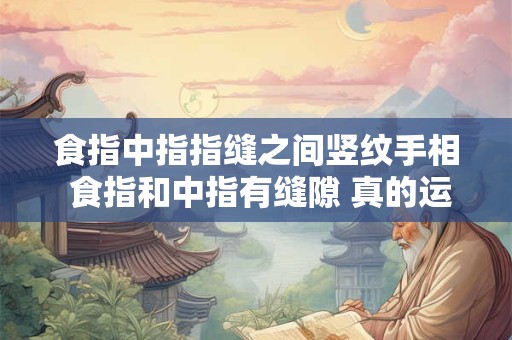 食指中指指缝之间竖纹手相 食指和中指有缝隙 真的运势不好吗