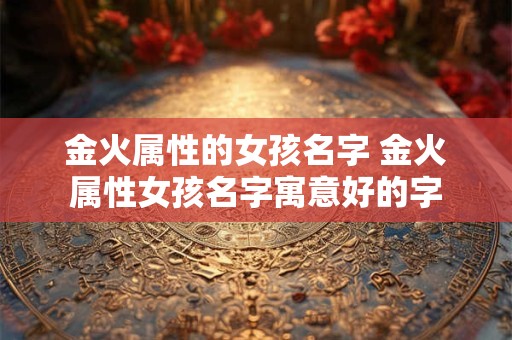 金火属性的女孩名字 金火属性女孩名字寓意好的字