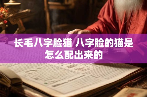 长毛八字脸猫 八字脸的猫是怎么配出来的