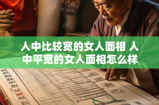 人中比较宽的女人面相 人中平宽的女人面相怎么样