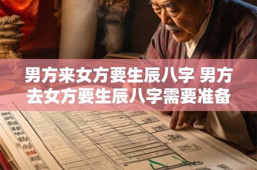 男方来女方要生辰八字 男方去女方要生辰八字需要准备些什么