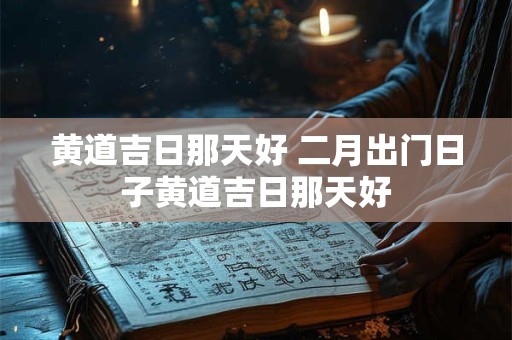 黄道吉日那天好 二月出门日子黄道吉日那天好