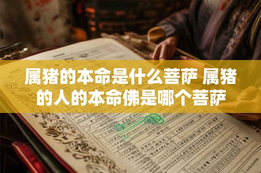 属猪的本命是什么菩萨 属猪的人的本命佛是哪个菩萨