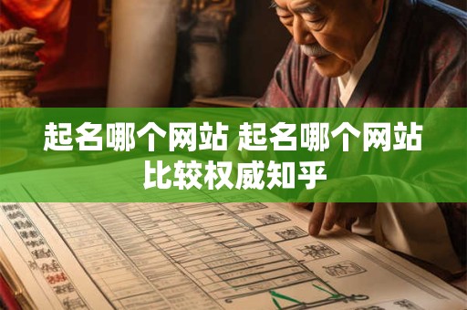 起名哪个网站 起名哪个网站比较权威知乎