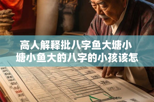 高人解释批八字鱼大塘小 塘小鱼大的八字的小孩该怎么养