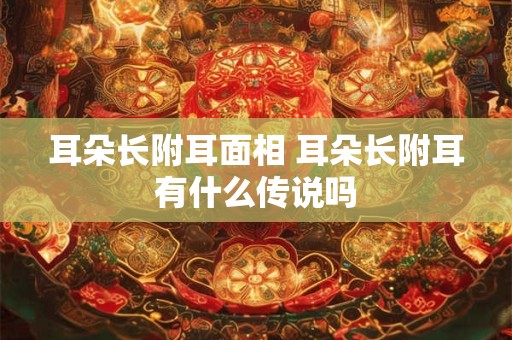耳朵长附耳面相 耳朵长附耳有什么传说吗