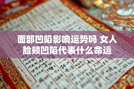 面部凹陷影响运势吗 女人脸颊凹陷代表什么命运