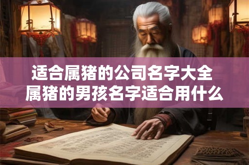 适合属猪的公司名字大全 属猪的男孩名字适合用什么字