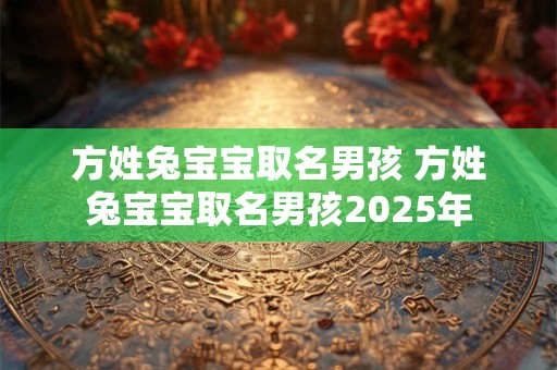 方姓兔宝宝取名男孩 方姓兔宝宝取名男孩2025年