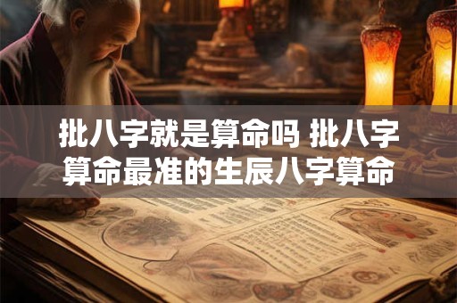 批八字就是算命吗 批八字算命最准的生辰八字算命