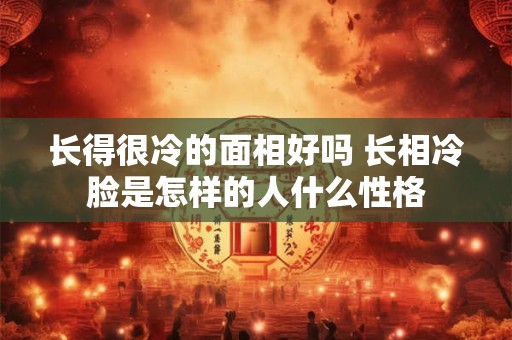 长得很冷的面相好吗 长相冷脸是怎样的人什么性格