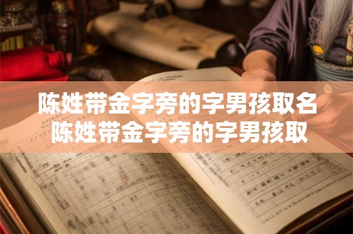 陈姓带金字旁的字男孩取名 陈姓带金字旁的字男孩取名怎么取