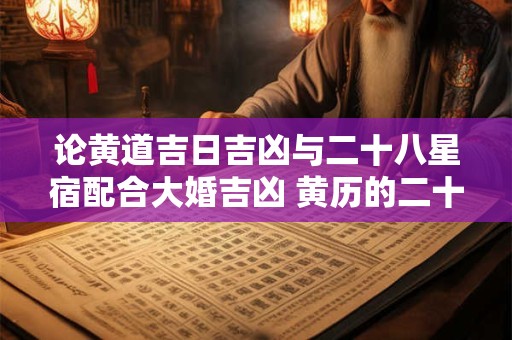 论黄道吉日吉凶与二十八星宿配合大婚吉凶 黄历的二十八星宿跟黄历凶吉是什么关系