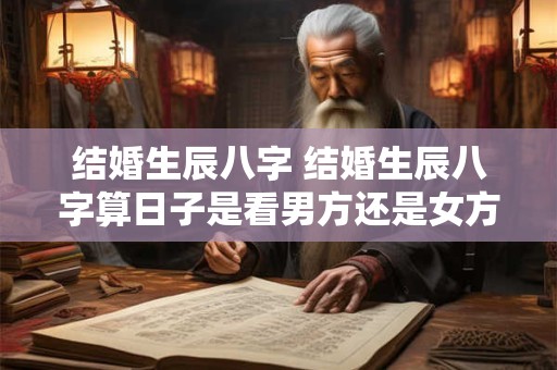 结婚生辰八字 结婚生辰八字算日子是看男方还是女方