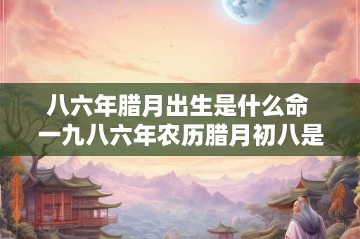 八六年腊月出生是什么命 一九八六年农历腊月初八是多少号