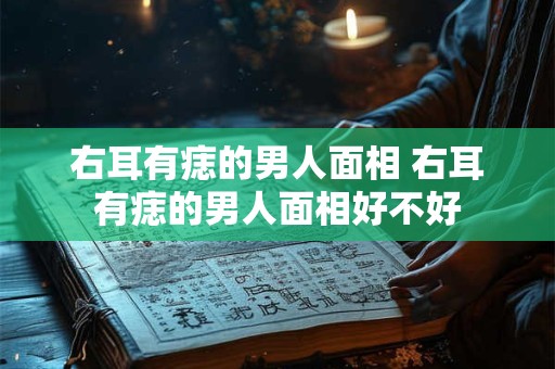 右耳有痣的男人面相 右耳有痣的男人面相好不好