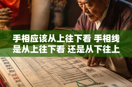 手相应该从上往下看 手相线是从上往下看 还是从下往上看