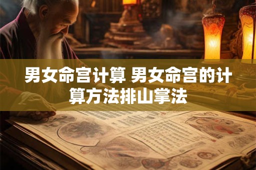 男女命宫计算 男女命宫的计算方法排山掌法