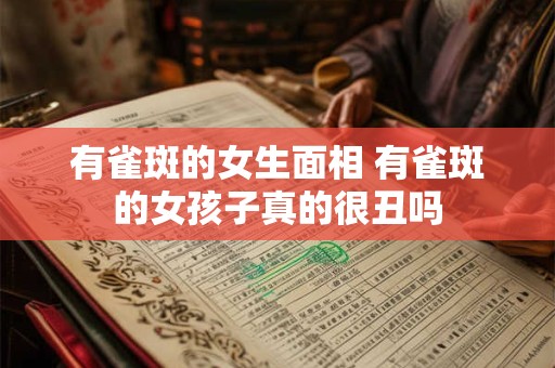 有雀斑的女生面相 有雀斑的女孩子真的很丑吗