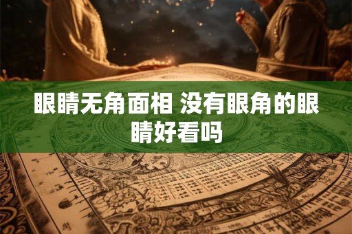 眼睛无角面相 没有眼角的眼睛好看吗