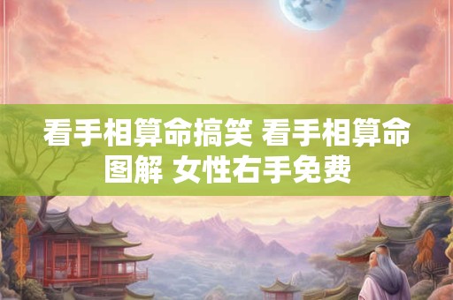 看手相算命搞笑 看手相算命图解 女性右手免费