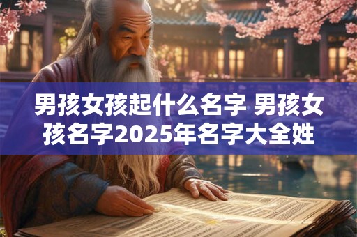 男孩女孩起什么名字 男孩女孩名字2025年名字大全姓王氏