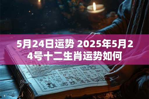 5月24日运势 2025年5月24号十二生肖运势如何