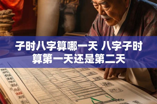 子时八字算哪一天 八字子时算第一天还是第二天 子时八字算哪一天 八字子时算第一天还是第二天